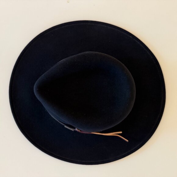 Stetson Black 100% Wool Crushable Western Style Hat, Unisex Size Large - Picture 4 of 11